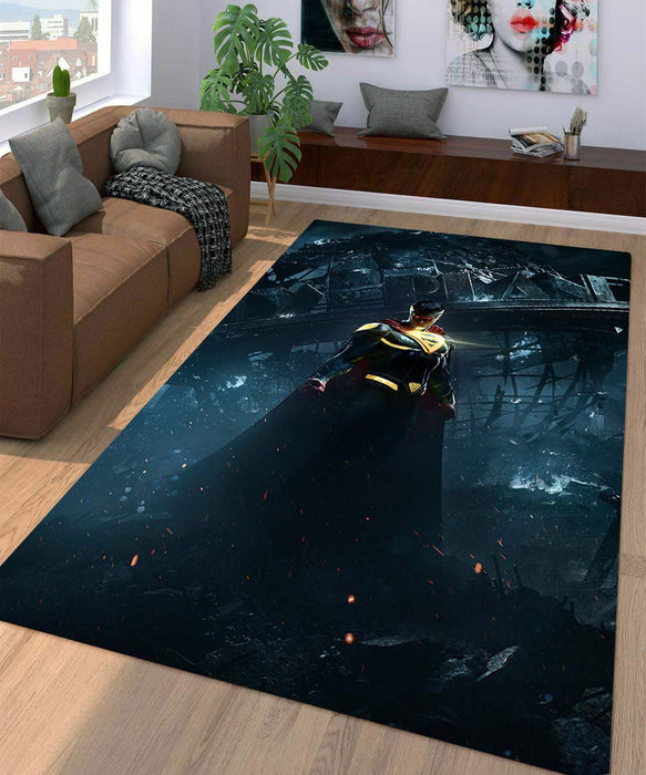 superman glowing Living room carpet rugs