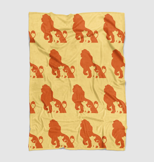 simba the lion king silhouette Ultra soft fleece blanket