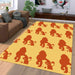 simba the lion king silhouette Living room carpet rugs