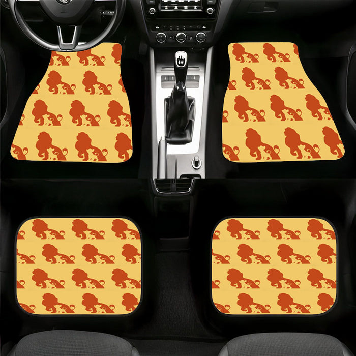 simba the lion king silhouette Car floor mats Universal fit