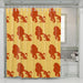 simba the lion king silhouette shower curtains