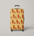 simba the lion king silhouette Luggage Cover | suitcase