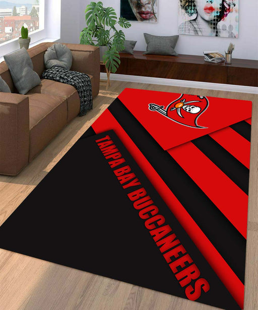 shape tampa bay buccaneers Living room carpet rugs