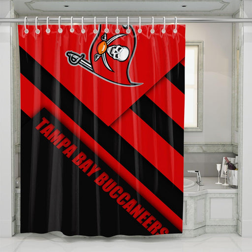 shape tampa bay buccaneers shower curtains