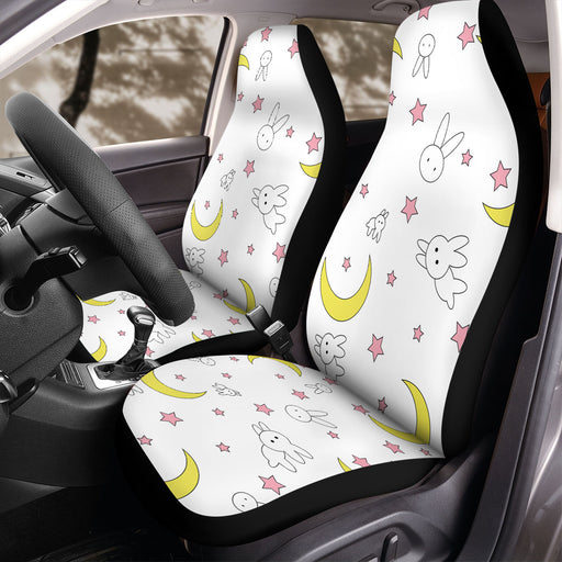 simple rabbit and sailor moon stuff Car Seat Covers