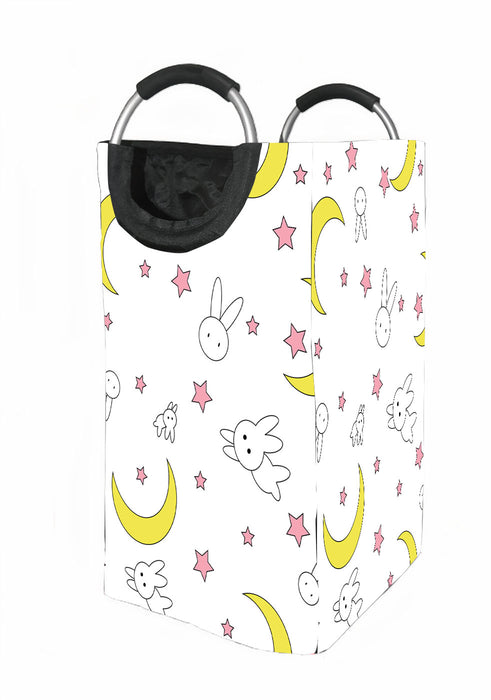 simple rabbit and sailor moon stuff Laundry Hamper | Laundry Basket