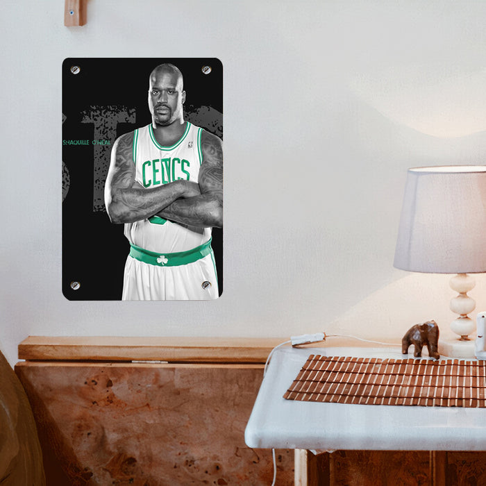 shaquille oneal celtics legend big body Poster Metal print wall art