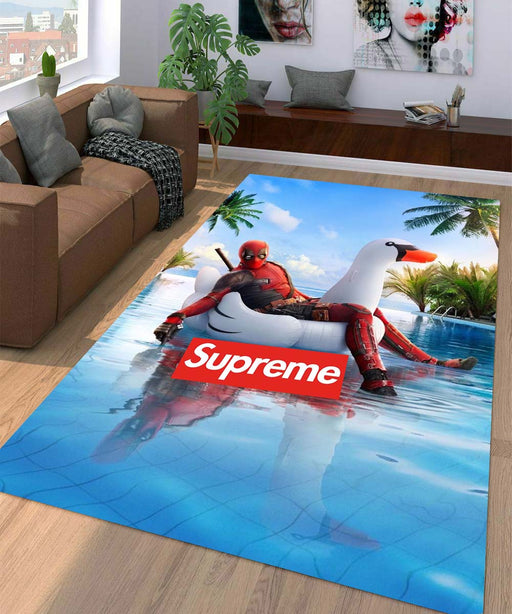 supreme x deadpool Living room carpet rugs