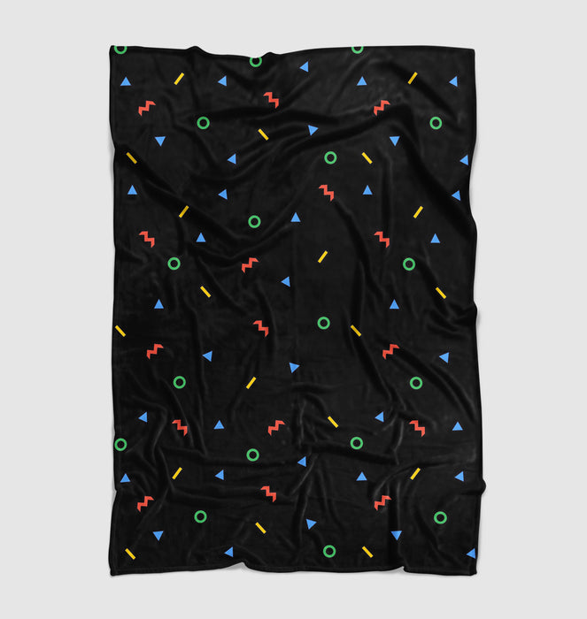 simple shape and colorful dark Ultra soft fleece blanket