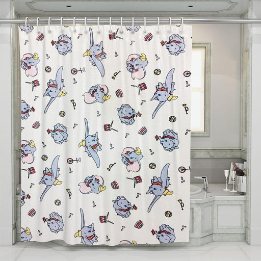 sircuss dumbo drawing pen shower curtains