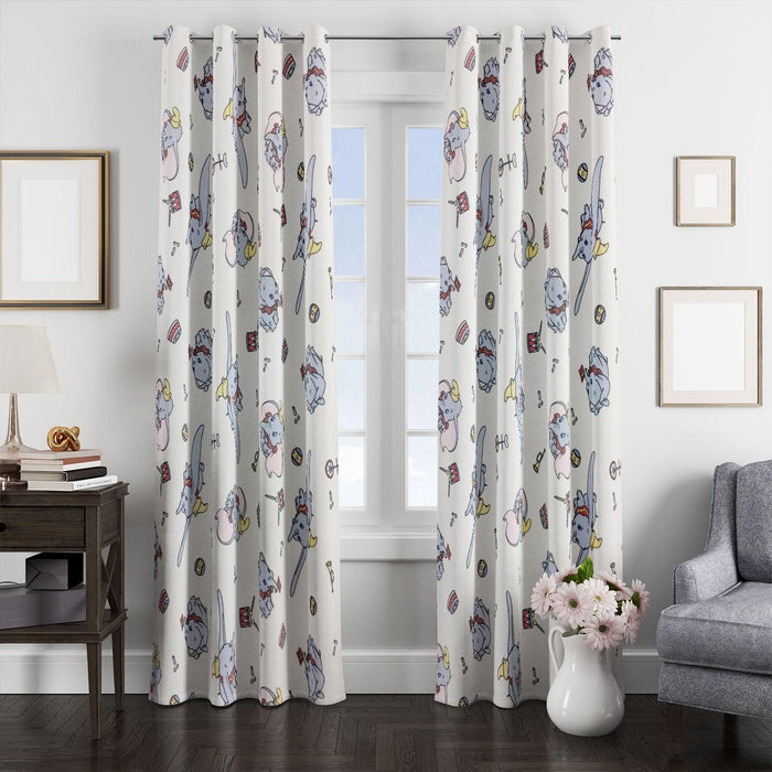 sircuss dumbo drawing pen window Curtain