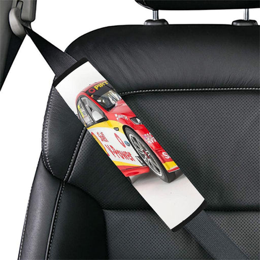 shell v power brand racing car Car seat belt cover - Grovycase