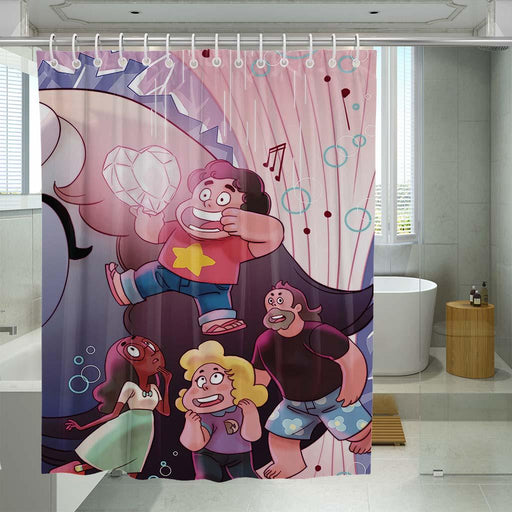 susie summer camp island shower curtains