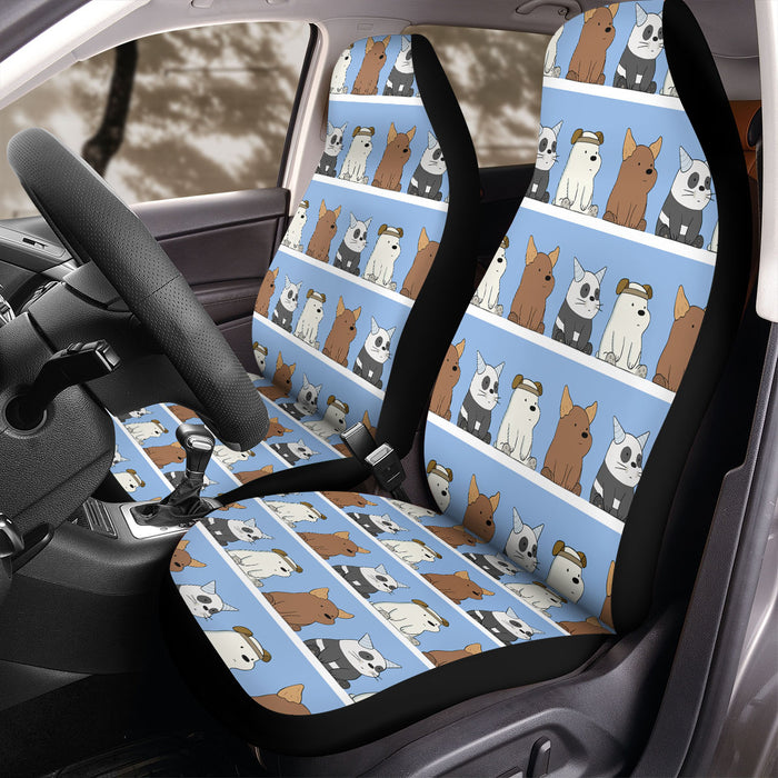 sit down we bare bears Car Seat Covers