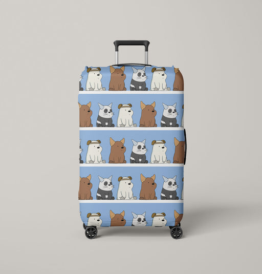 sit down we bare bears Luggage Cover | suitcase