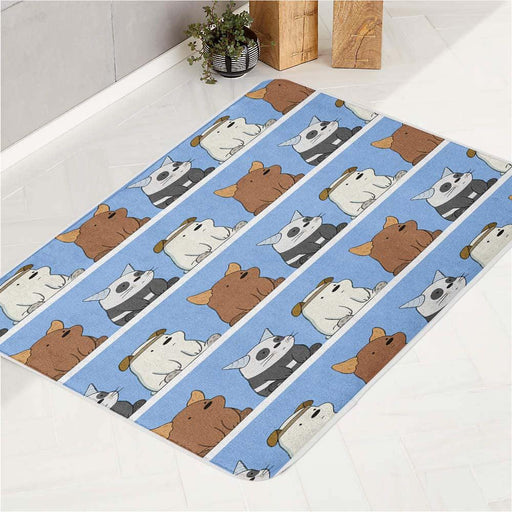 sit down we bare bears bath rugs