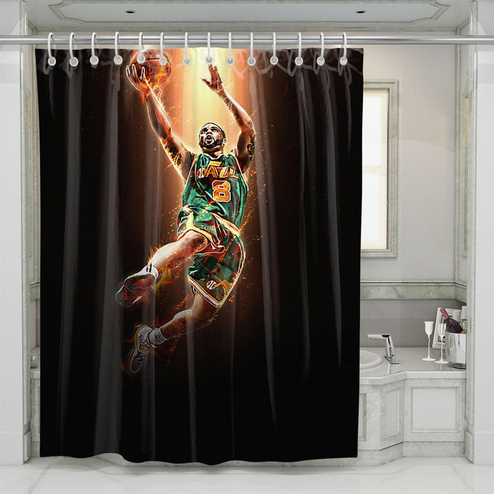 shine of best player nba shower curtains