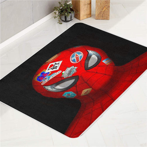 sticker tom holland spiderman far from home bath rugs