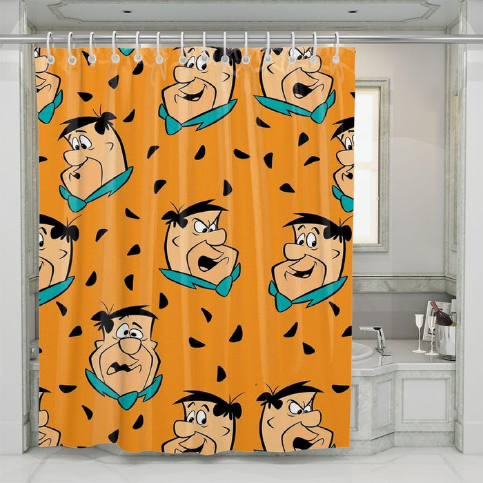 sitcom fred the flintstones shower curtains