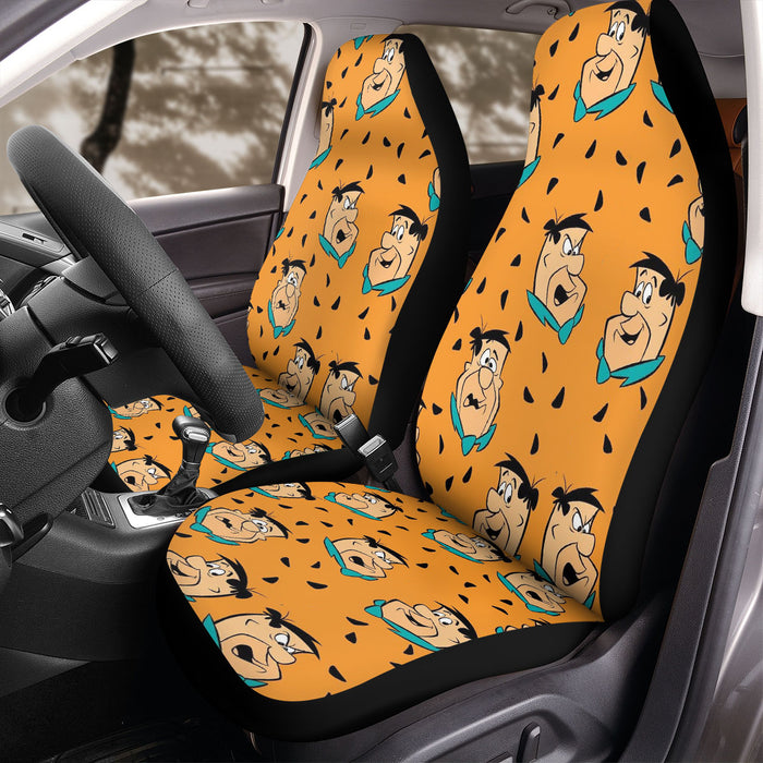 sitcom fred the flintstones Car Seat Covers