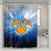 shining bright new york knicks logo shower curtains