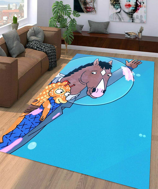 sweet bojack horseman Living room carpet rugs