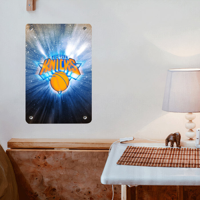 shining bright new york knicks logo Poster Metal print wall art