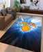 shining bright new york knicks logo Living room carpet rugs