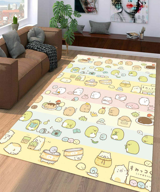 sweet pastel dog Living room carpet rugs