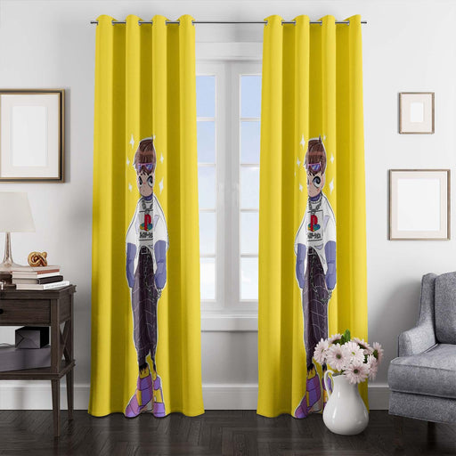 shinji from neon genesis evangelion window Curtain