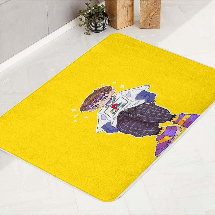 shinji from neon genesis evangelion bath rugs