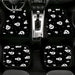 skull pattern cute monochrome Car floor mats Universal fit