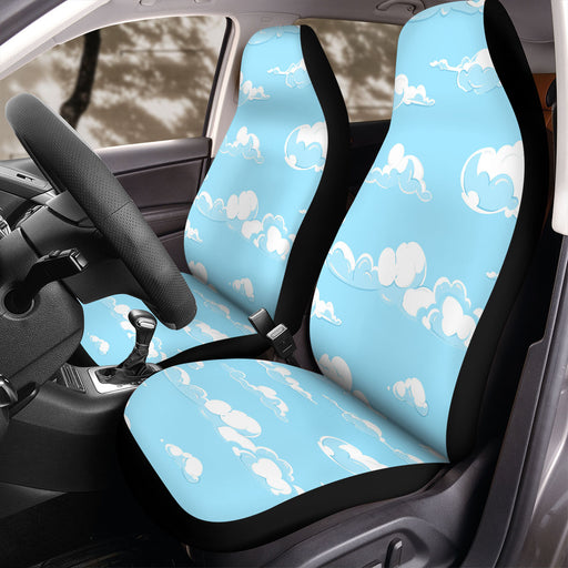 sky blue illustration Car Seat Covers