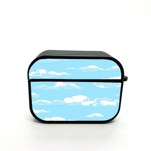 sky blue illustration airpods case