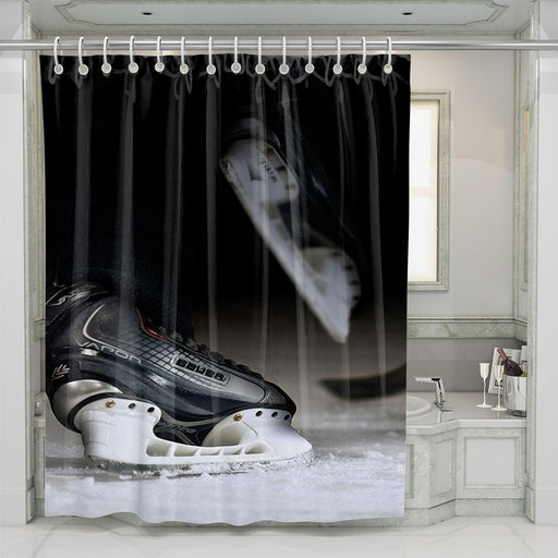 shoes of superstar player shower curtains