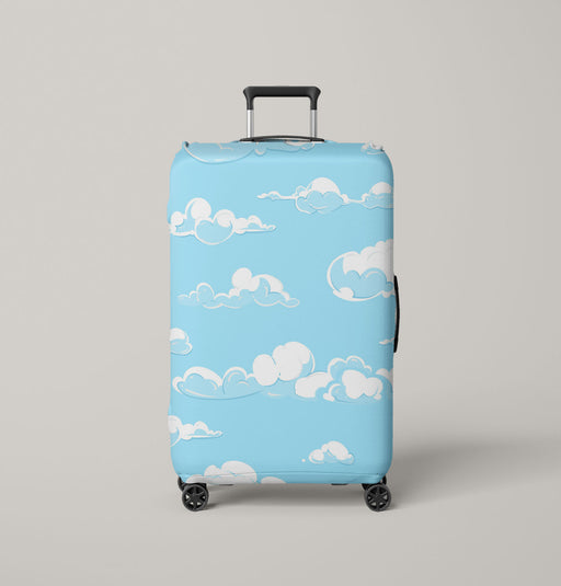 sky blue illustration Luggage Cover | suitcase