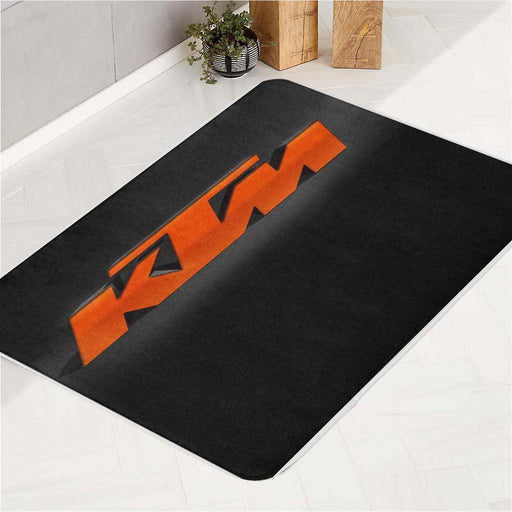 shot light of ktm racing bath rugs