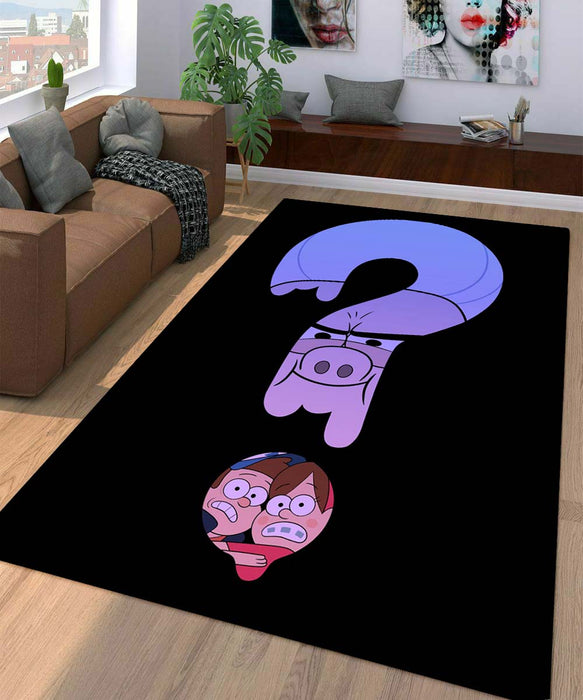 symbol gravity falls Living room carpet rugs