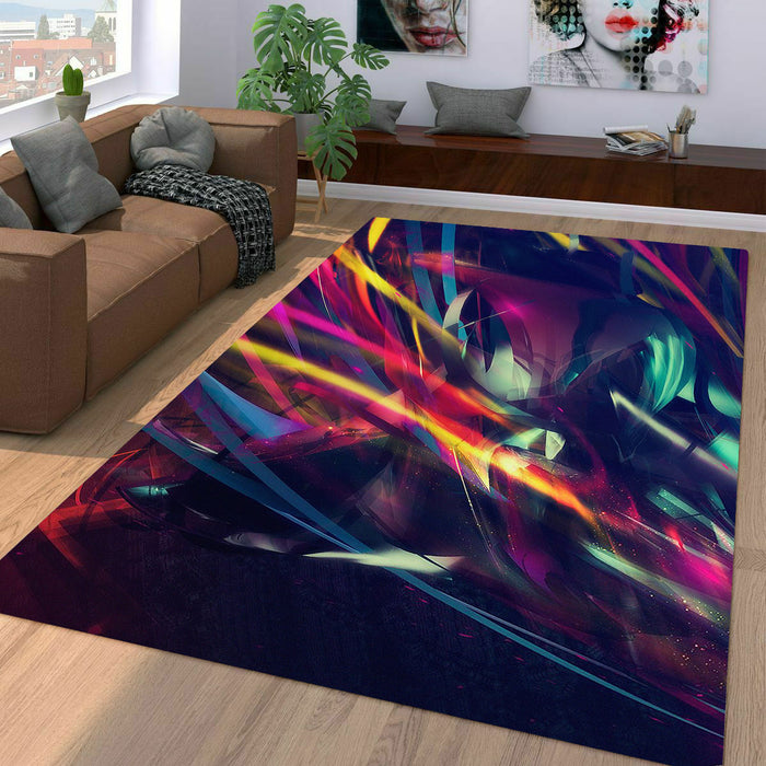 slow light leak dark colorful Living room carpet rugs