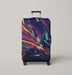 slow light leak dark colorful Luggage Cover | suitcase