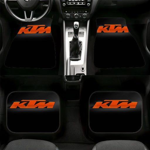 shot light of ktm racing Car floor mats Universal fit