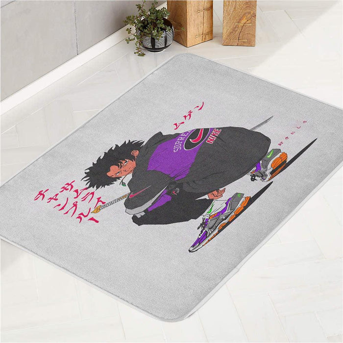 streetwear japan nike supreme anime bath rugs