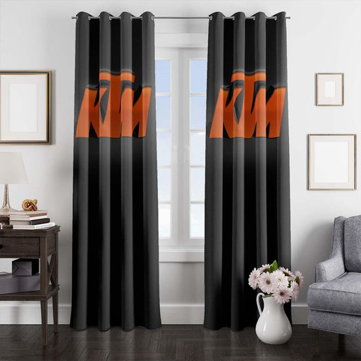 shot light of ktm racing window Curtain