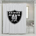 sick logo of raiders nfl shower curtains