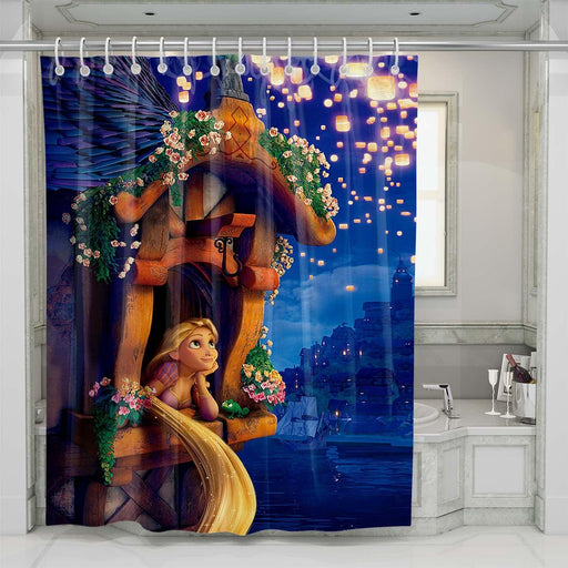 tangled disney shower curtains