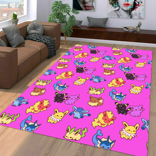 small monster of pokemon Living room carpet rugs