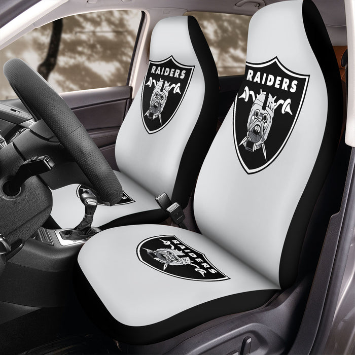 sick logo of raiders nfl Car Seat Covers