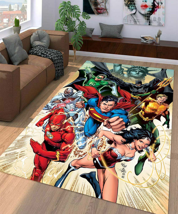 team justice league Living room carpet rugs