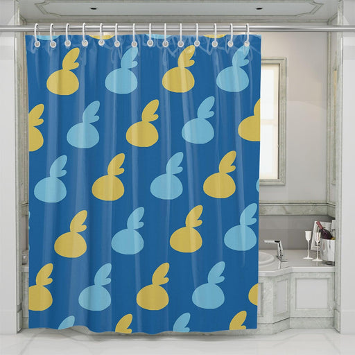 sobble silhoutte species shower curtains