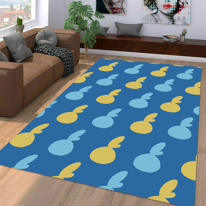 sobble silhoutte species Living room carpet rugs